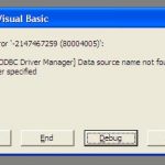 Data source name not found and no default driver specified